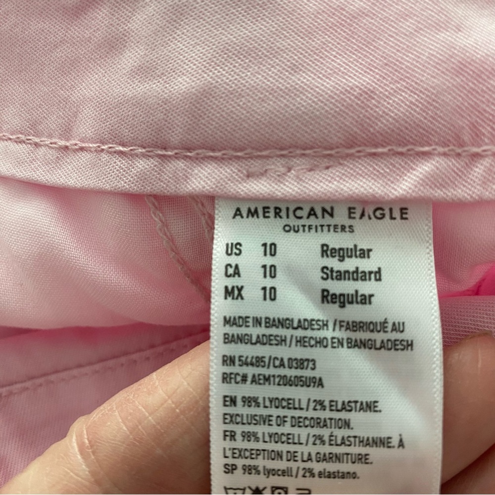 American Eagle Dreamy Drape Stretch Super High Rise Baggy Wide Leg Pants - Picture 9 of 10